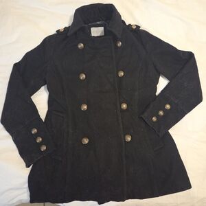 Delia*s Black Double-Breasted Coat